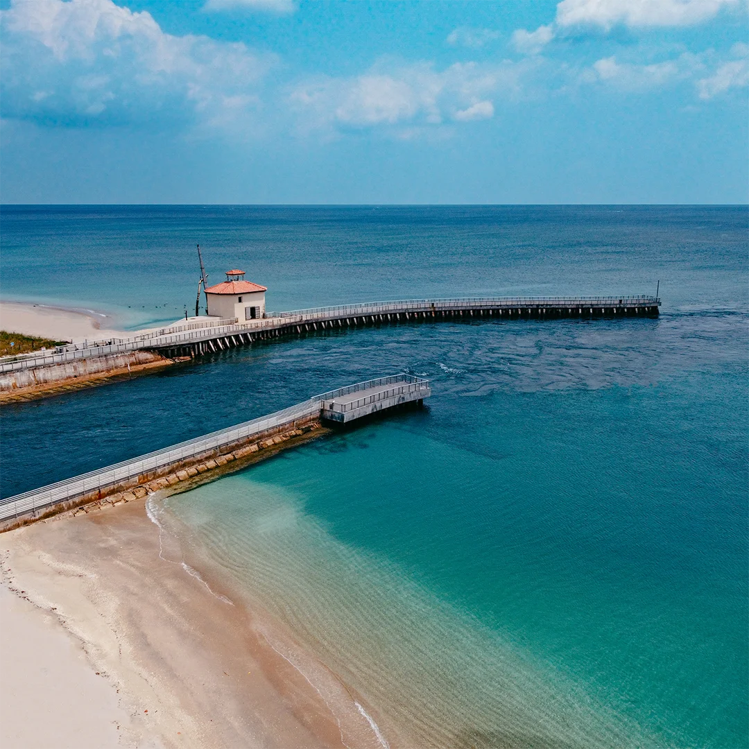 Beach and pier in Boynton Beach, FL.